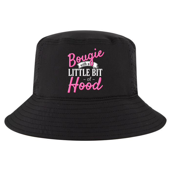 Bougie With A Little Bit Of Hood Funny Black Magic Gift Cool Comfort Performance Bucket Hat