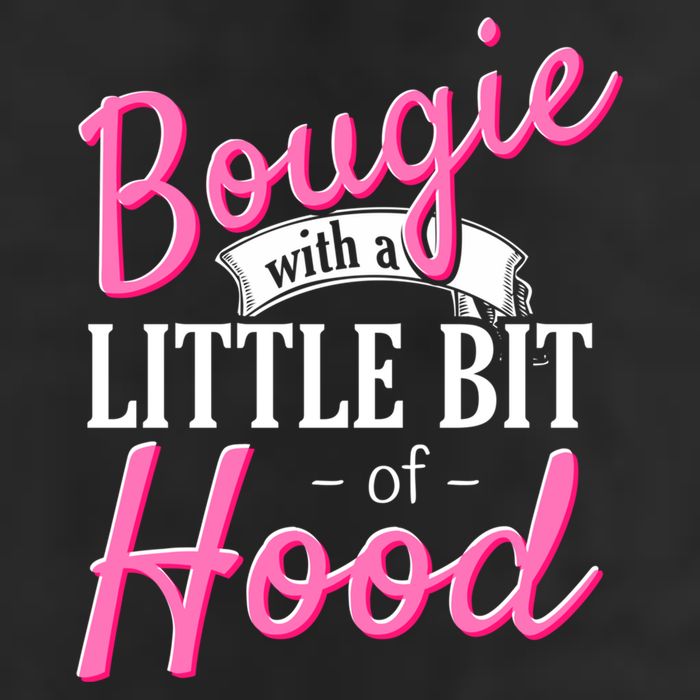 Bougie With A Little Bit Of Hood Funny Black Magic Gift Cool Comfort Performance Bucket Hat