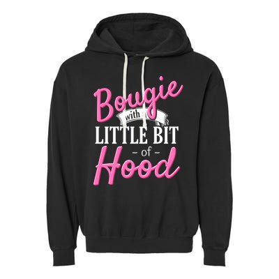 Bougie With A Little Bit Of Hood Funny Black Magic Gift Garment-Dyed Fleece Hoodie