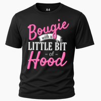 Bougie With A Little Bit Of Hood Funny Black Magic Gift Cooling Performance Crew T-Shirt