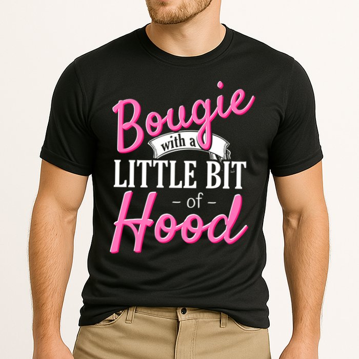 Bougie With A Little Bit Of Hood Funny Black Magic Gift Cooling Performance Crew T-Shirt
