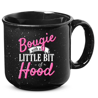 Bougie With A Little Bit Of Hood Funny Black Magic Gift 15oz Campfire Ceramic Mug