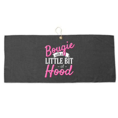 Bougie With A Little Bit Of Hood Funny Black Magic Gift Large Microfiber Waffle Golf Towel