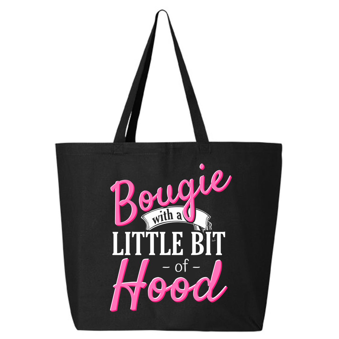 Bougie With A Little Bit Of Hood Funny Black Magic Gift 25L Jumbo Tote