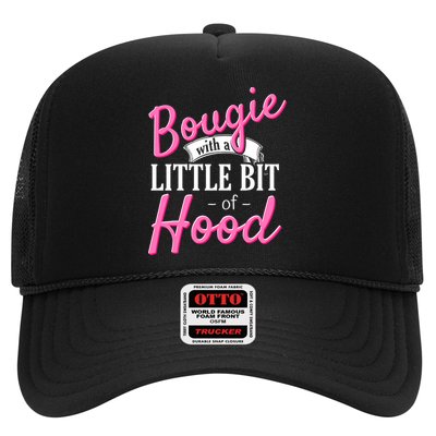 Bougie With A Little Bit Of Hood Funny Black Magic Gift Trucker Hat
