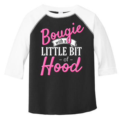Bougie With A Little Bit Of Hood Funny Black Magic Gift Toddler Fine Jersey T-Shirt