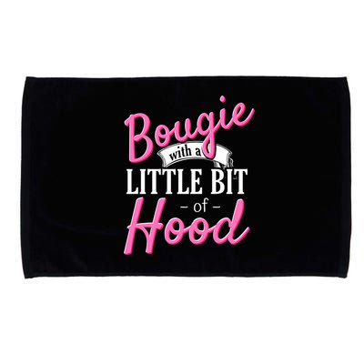 Bougie With A Little Bit Of Hood Funny Black Magic Gift Microfiber Hand Towel