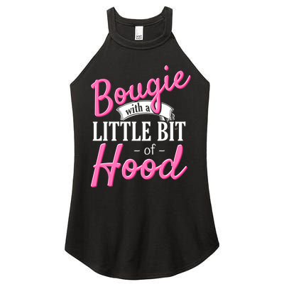 Bougie With A Little Bit Of Hood Funny Black Magic Gift Women's Perfect Tri Rocker Tank