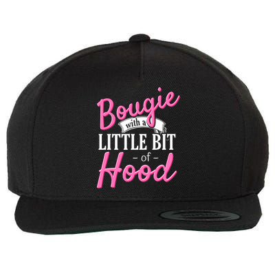 Bougie With A Little Bit Of Hood Funny Black Magic Gift Wool Snapback Cap