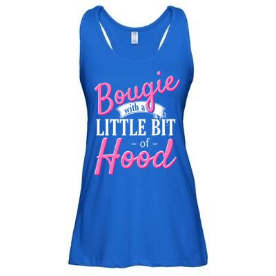 Bougie With A Little Bit Of Hood Funny Black Magic Gift Ladies Essential Flowy Tank