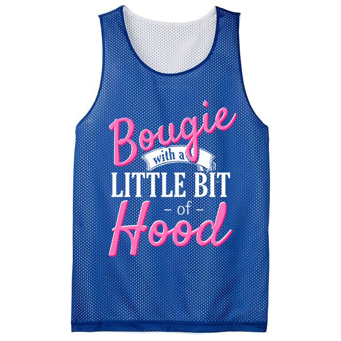Bougie With A Little Bit Of Hood Funny Black Magic Gift Mesh Reversible Basketball Jersey Tank
