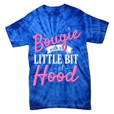 Bougie With A Little Bit Of Hood Funny Black Magic Gift Tie-Dye T-Shirt