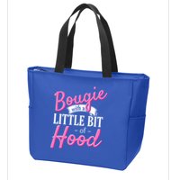 Bougie With A Little Bit Of Hood Funny Black Magic Gift Zip Tote Bag
