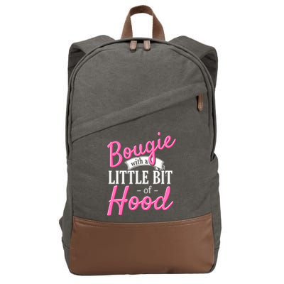 Bougie With A Little Bit Of Hood Funny Black Magic Gift Cotton Canvas Backpack