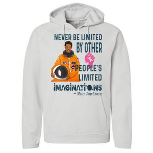 Black Woman Astronaut Jemison Performance Fleece Hoodie