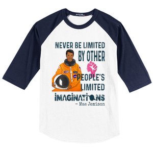 Black Woman Astronaut Jemison Baseball Sleeve Shirt