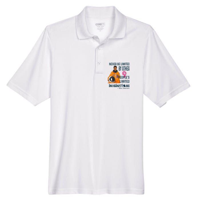 Black Woman Astronaut Jemison Men's Origin Performance Pique Polo