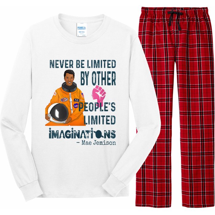 Black Woman Astronaut Jemison Long Sleeve Pajama Set