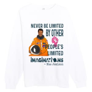 Black Woman Astronaut Jemison Premium Crewneck Sweatshirt