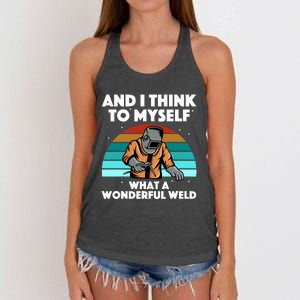 Best Welding Art For Women Migtig Welding Metal Welder Women's Knotted Racerback Tank