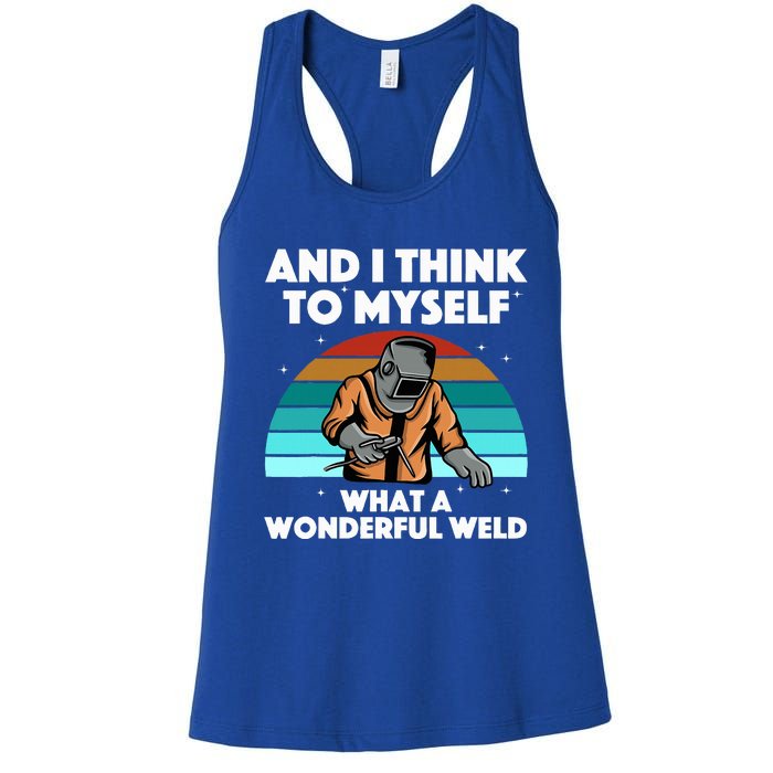 Best Welding Art For Women Migtig Welding Metal Welder Women's Racerback Tank