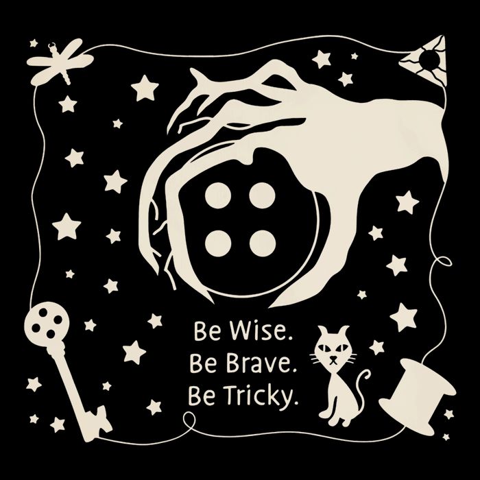 Be Wise Be Brave Be Tricky Halloween Magic Spell Button