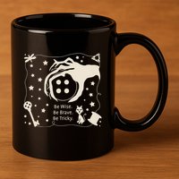 Be Wise Be Brave Be Tricky Halloween Magic Spell 11oz C Handle Ceramic Mug