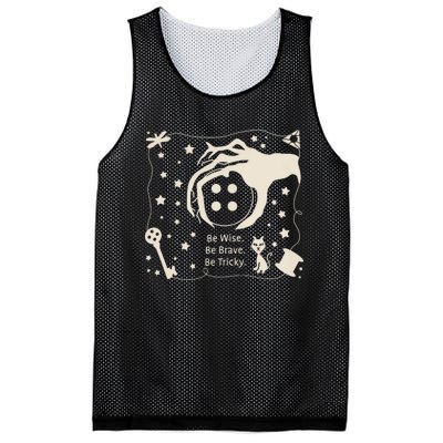 Be Wise Be Brave Be Tricky Halloween Magic Spell Mesh Reversible Basketball Jersey Tank