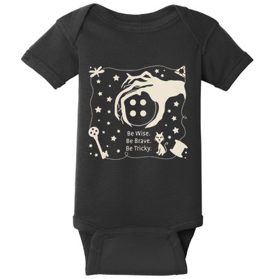 Be Wise Be Brave Be Tricky Halloween Magic Spell Baby Bodysuit