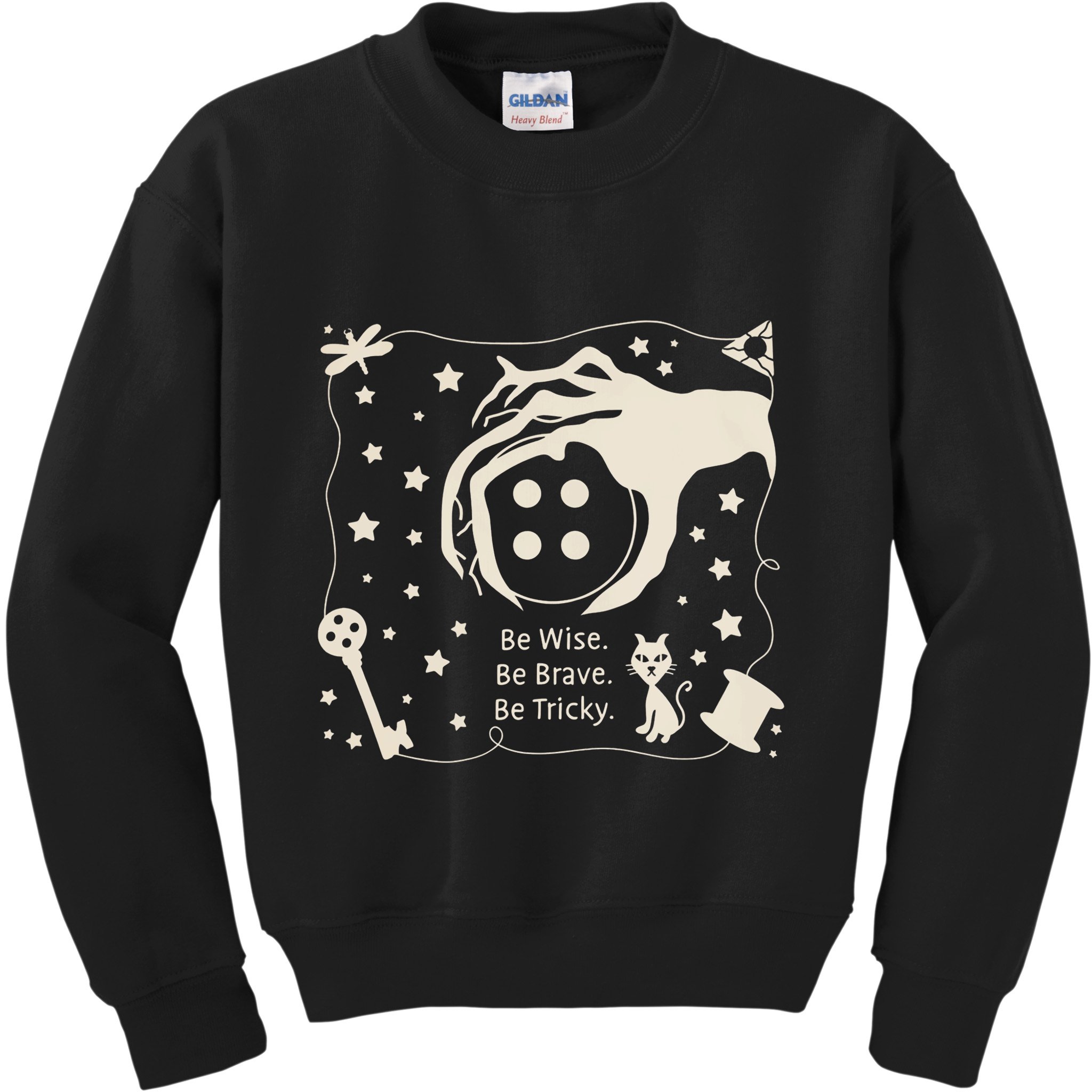 Be Wise Be Brave Be Tricky Halloween Magic Spell Kids Sweatshirt