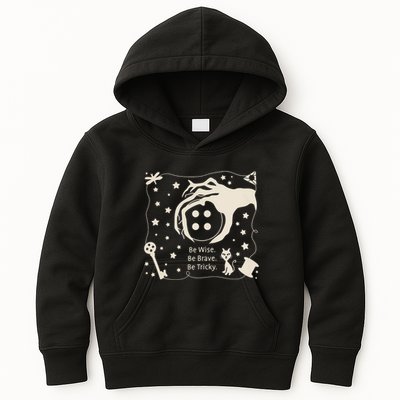 Be Wise Be Brave Be Tricky Halloween Magic Spell Kids Hoodie