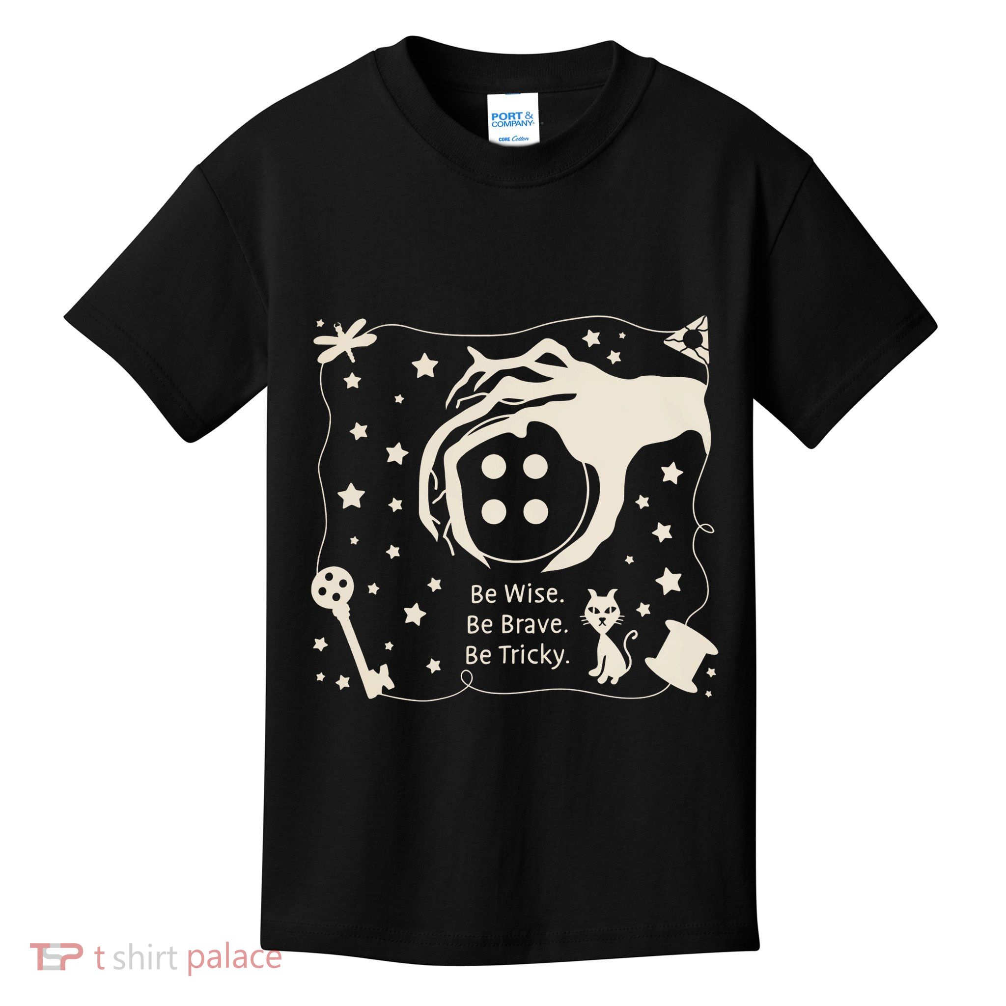 Be Wise Be Brave Be Tricky Halloween Magic Spell Kids T-Shirt