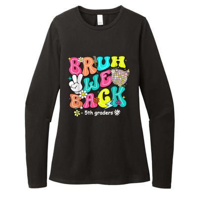 Bruh We Back 5th Grade Back To School Fifth Grade Womens CVC Long Sleeve Shirt