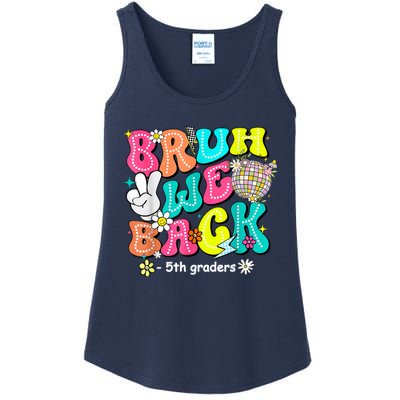 Bruh We Back 5th Grade Back To School Fifth Grade Ladies Essential Tank