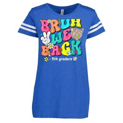 Bruh We Back 5th Grade Back To School Fifth Grade Enza Ladies Jersey Football T-Shirt