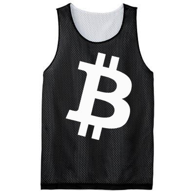 Big White Btc Bitcoin Logo Cryptocurrency Graphic Designs Mesh Reversible Basketball Jersey Tank