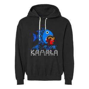 Blue Wave Big Fish Eats Small Fish Kamala Garment-Dyed Fleece Hoodie