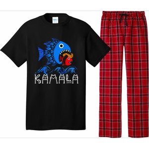 Blue Wave Big Fish Eats Small Fish Kamala Pajama Set