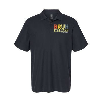 Bruh We Back 5th Grade Back To School 5th Grade Bruh Gift Softstyle Adult Sport Polo