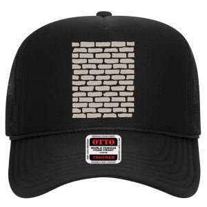 Brick Wall High Crown Mesh Back Trucker Hat