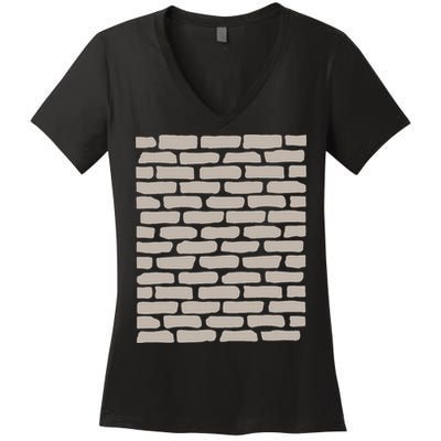 Brick Wall Women's V-Neck T-Shirt