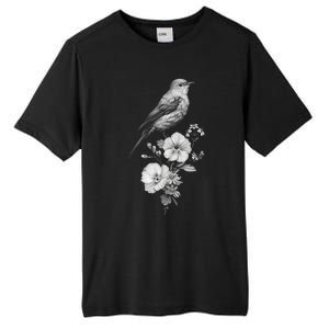 Bird Watching Bird Floral Design Birdwatching Gift Idea Cool Gift Tall Fusion ChromaSoft Performance T-Shirt