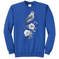 Bird Watching Bird Floral Design Birdwatching Gift Idea Cool Gift Sweatshirt