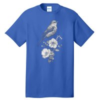 Bird Watching Bird Floral Design Birdwatching Gift Idea Cool Gift Tall T-Shirt