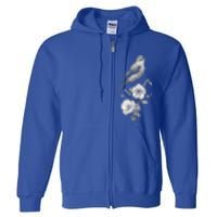 Bird Watching Bird Floral Design Birdwatching Gift Idea Cool Gift Full Zip Hoodie