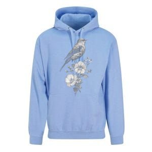 Bird Watching Bird Floral Design Birdwatching Gift Idea Cool Gift Unisex Surf Hoodie