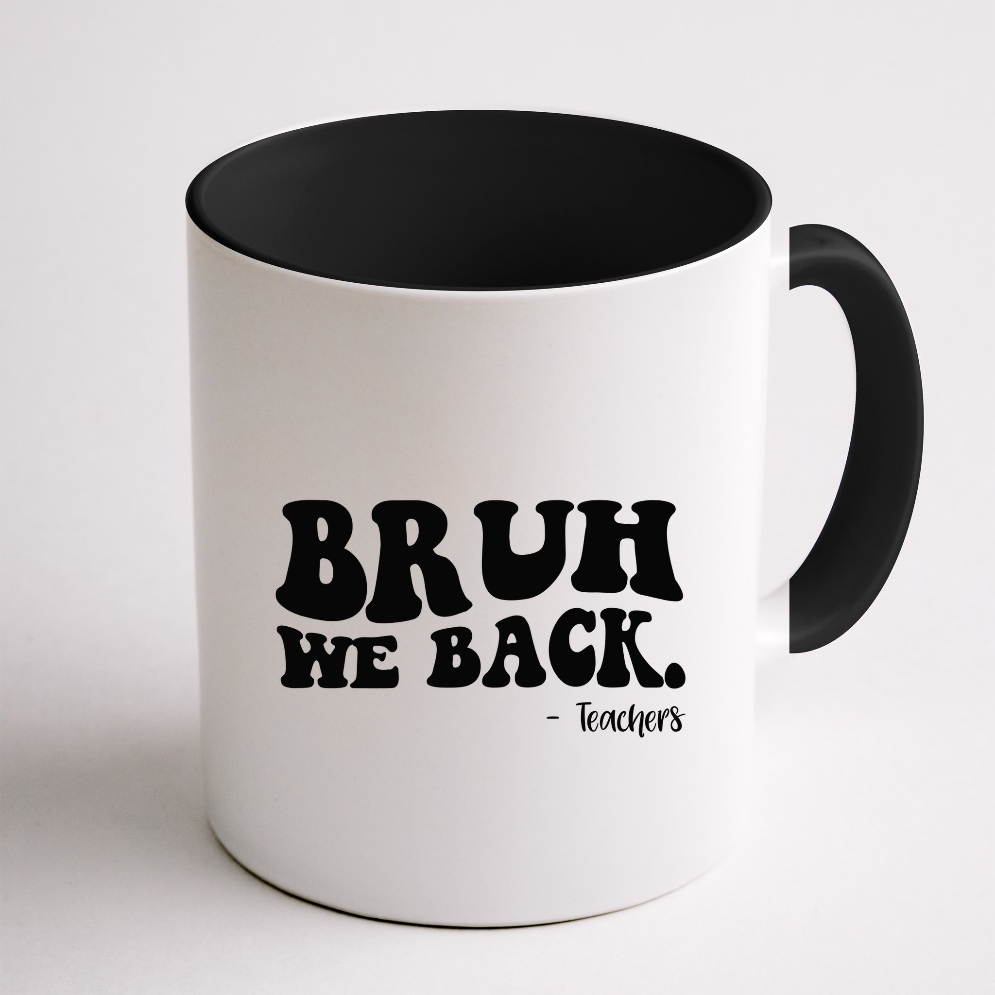 Bruh We Back Teachers Funny Mug