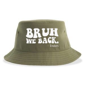 Bruh We Back Teachers Funny Sustainable Bucket Hat