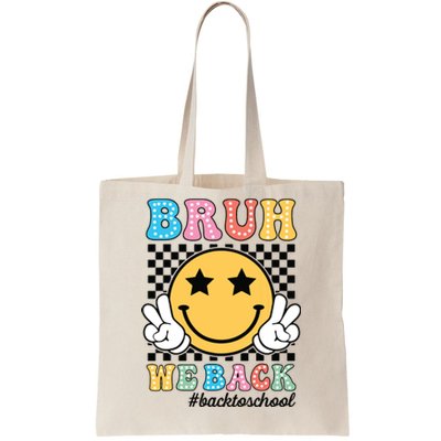 Bruh We Back Teachers Retro Back To School Boy Girl Tote Bag