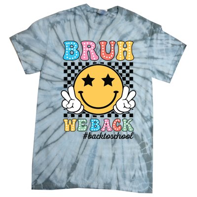 Bruh We Back Teachers Retro Back To School Boy Girl Tie-Dye T-Shirt